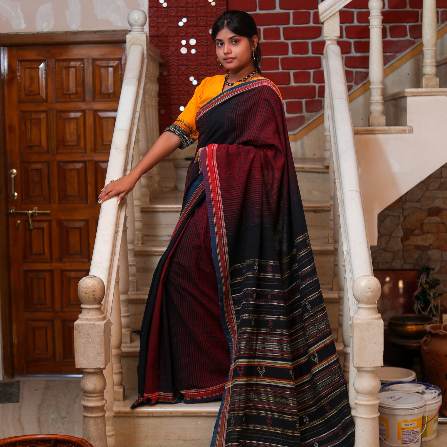 Kala Cotton Sarees - Buy Organic Kala Cotton Handloom Saree, Handloom Sari  l iTokri आई.टोकरी