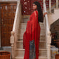 Ajrakh cotton saree