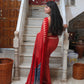 Ajrakh cotton saree