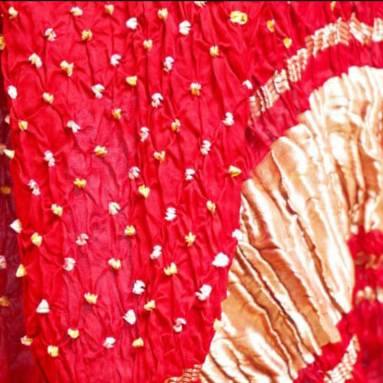 Bandhani silk dupatta