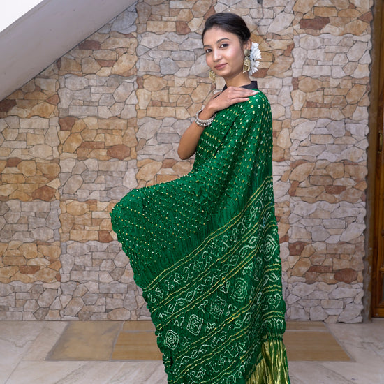 Bandhani Silk Saree