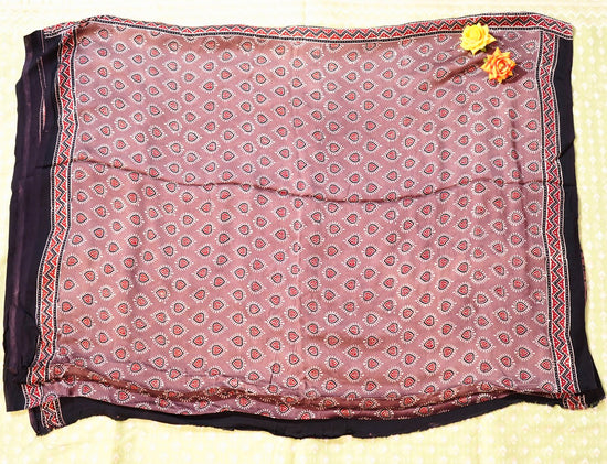 Ajarkh modal silk sari