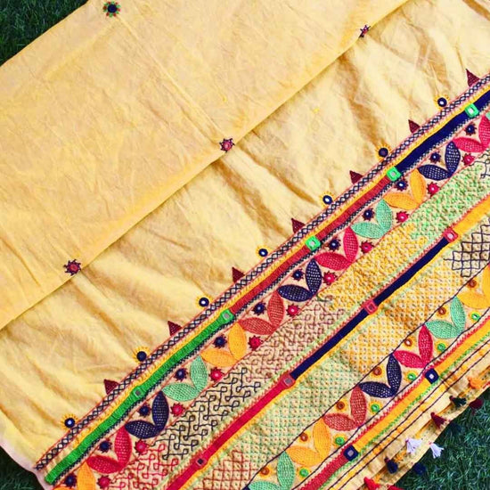 Lambani work cotton Dupattas: