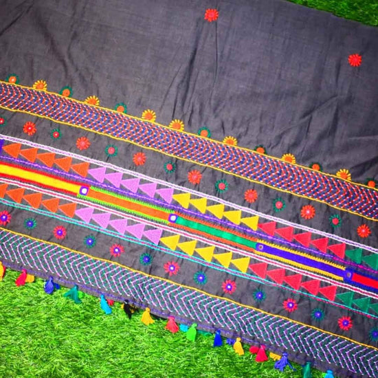 Lambani work cotton Dupattas:
