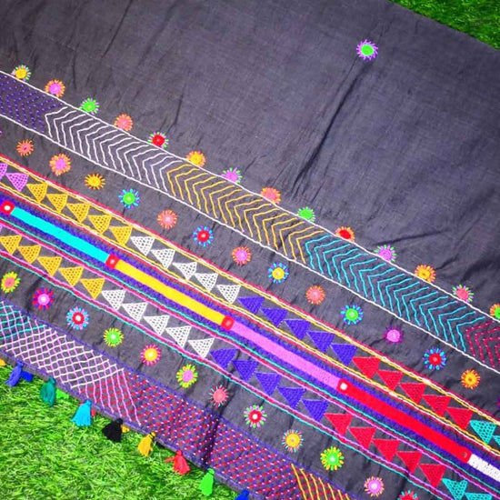 Lambani work cotton Dupattas: