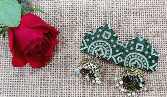 Golden Handcrafted Jhumkis