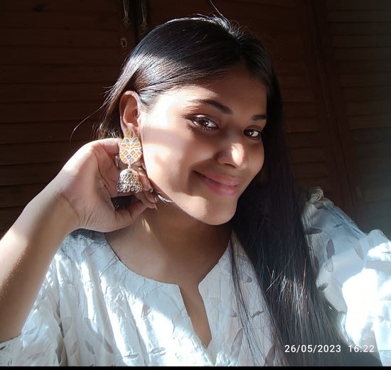 Golden Handcrafted Jhumkis