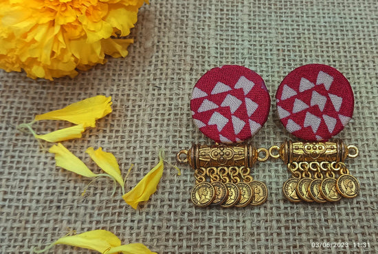Golden Handcrafted Jhumkis