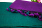 Begumpuri Soft Bengal Cotton Handloom Sari With Tassels