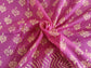 Chanderi Silk Cotton Sari With Dabu print