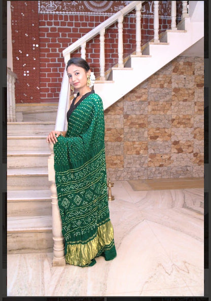 Bandhani Silk Saree