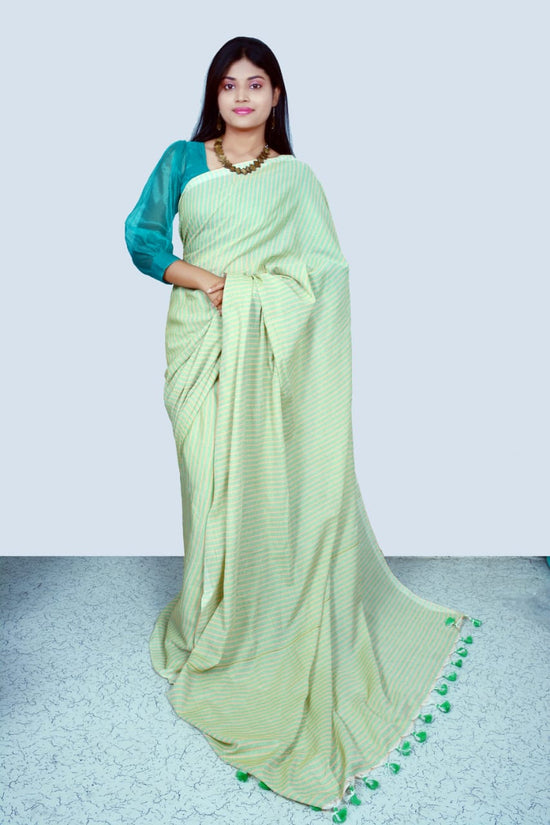 Bengal Handloom Kotki Sari With Tassels