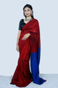 Begumpuri Soft Bengal Cotton Handloom Sari With Tassels