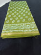 Chanderi Silk Cotton Sari With Dabu Print