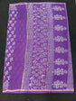 Chanderi Silk Cotton Sari With Dabu Print