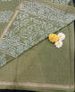Chanderi Silk Cotton With Dabu Print