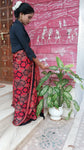 Ajrakh modal Silk saree