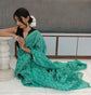 Chanderi Silk Cotton Sari With Dabu print