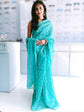 Chanderi Silk Cotton Sari With Dabu Print